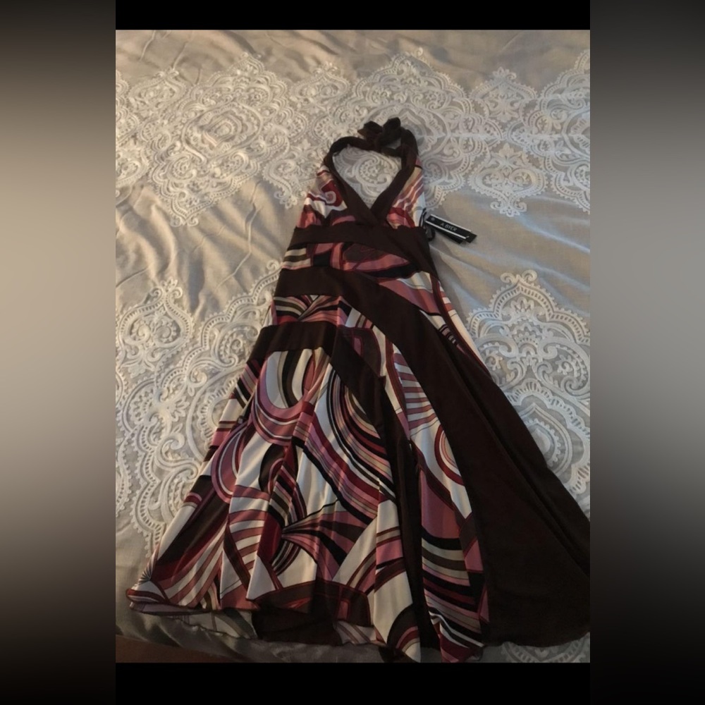 NWT A. Byer Women’s Halter Dress Size L